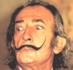 Salvador Dali and his moustache