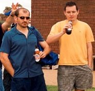 Men drinking Polish Beer