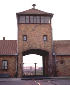 The train entrance, through which thousands of Jews were transported to the camps