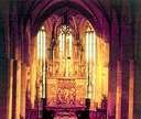 The ornate St. James church alter