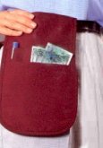 A money pouch to be worn under clothing