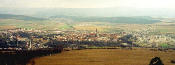 View from the hillside above Levoca