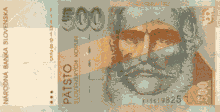 500 Sk note - Ludovit Stur, Slovak leader from 19th century.