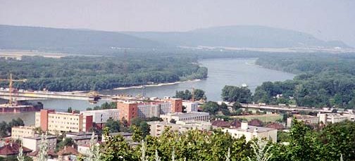 View overlooking Bratislava and the Danube River