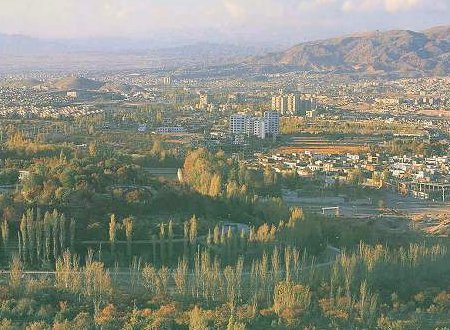 Overview of Tabriz city