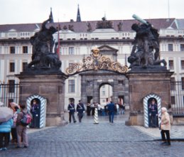 Entry to the Palace with guards on duty